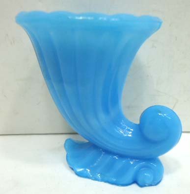 Blue Cornucopia Toothpick Holder: NYC Vogue Merc. Co. 3"