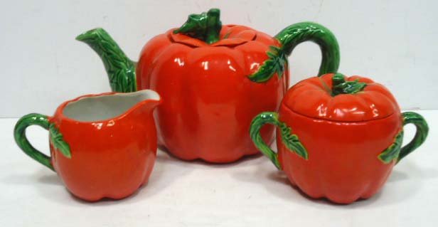 3pc Occ. Japan Tea Set: Tea Pot 8 1/2"W