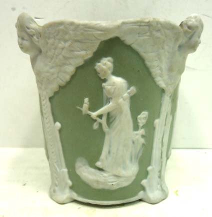 Jasperware Planter: 4"T