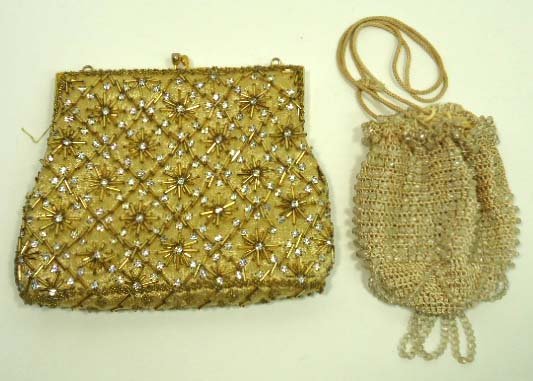 2 Pc. Beaded Drawstring Purses