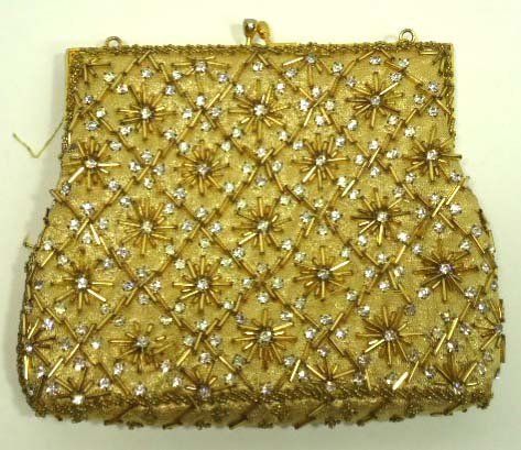2 Pc. Beaded Drawstring Purses - 2