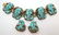 Antiq Faux Persian Turquoise Egyptian Bracelet Set