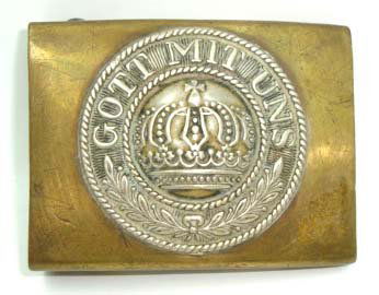 German WWI Army Buckle: 1 7/8" x 2 1/2"