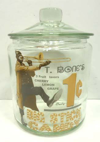 T. Bones Candy Jar: 10" T W/ Applied Handle