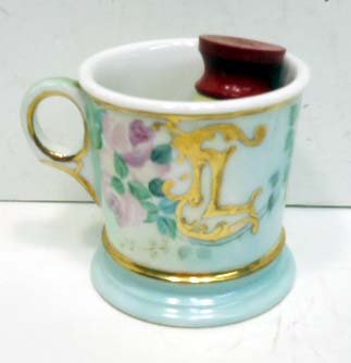 H.P. Barber Shop Shaving Mug: 3 1/2"