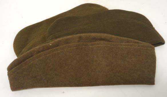 3 WWI Overseas Caps: 3pc