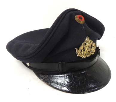 German Fireman Visor Cap: Visor Cap