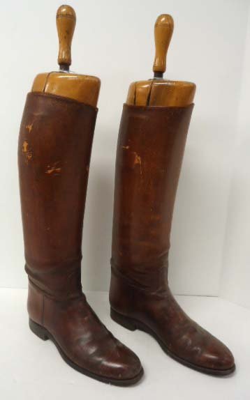 WWII US Army Officers Calvary Boots: 19"t