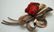 298: 4" Vtg. BROOKCRAFT, Vermeil Sterling Brooch - 3