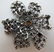 312: Vtg. Cobalt, Ice Blue, Emerald Chaton Brooch - 4
