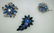 205: 3 Pretty in Blue Vtg. Brooches - 2