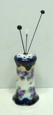Nippon Hat Pins & Holder: Holder is 4"T