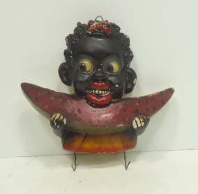 Black Americana Wall Rack: 5"T