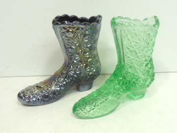 2 Glass Boots: 4"T