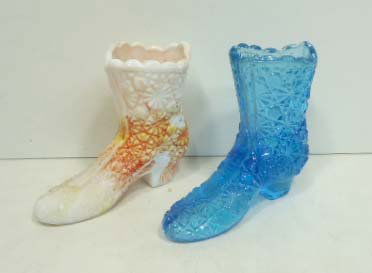 2 Glass Boots: 4"T