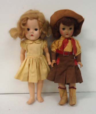2 Ideal P-90 Dolls: 14"T