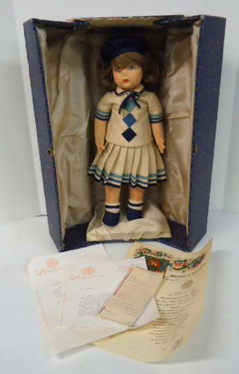 Felt Lenci Doll Orig. Box: 19"T