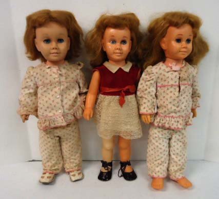 3 Chatty Cathy Dolls: 19"T