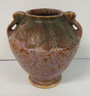 7" Roseville Carnelian II Vase: 7"