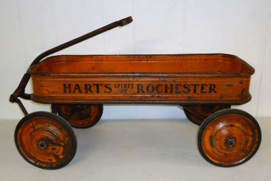 Harts Spirit of Rochester Wagon: 42"L x 15"T x 16 1/2"W (to top of wagon)