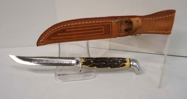 Case XX 516-5 SSP 1977 Blue Scroll: 10 1/2"L Sheath