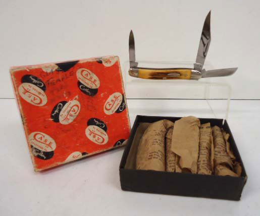 6 Case XX 53087 Orig. Box & Wrappers: 4" x 3 3/4" Box