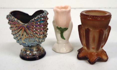 3 Toothpick Holders: 2 5/8"T - 2 3/4"T
