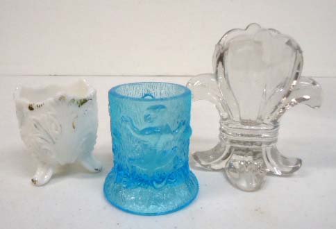 3 Toothpick Holders: 2 3/8"T - 3 7/8"T