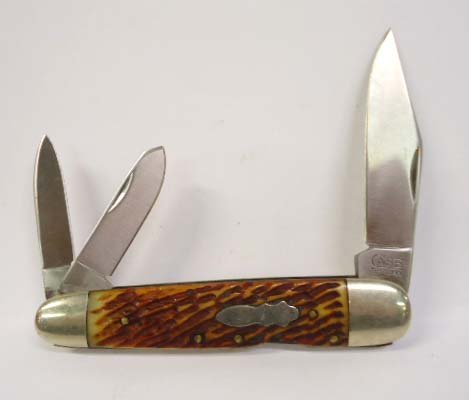 Case XX Lock Blade Knife: Never Sharpened 4 1/8"L Closed