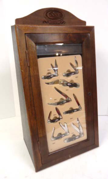 Case XX Store Display: 24 1/2"T Has 8 Bone Handle Knives