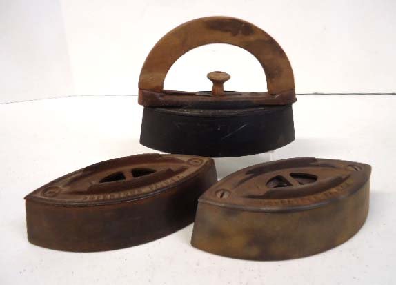 3 Sad Irons: 6 1/4"L