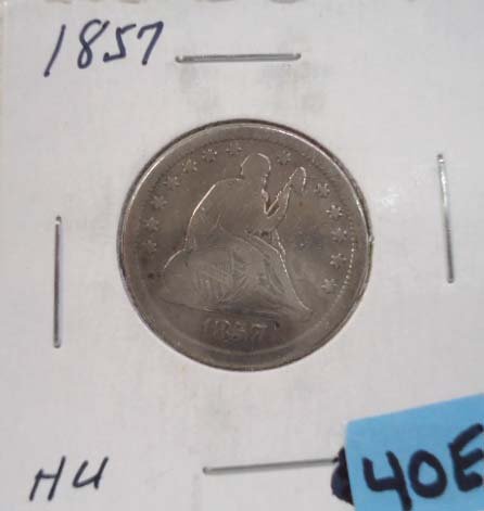1857 Seated Quarter