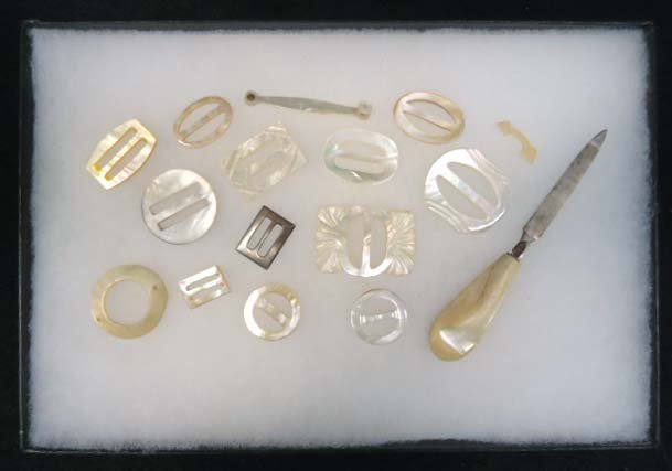 Lg. Lot Vtg M.O.P. Buckles, File, Misc
