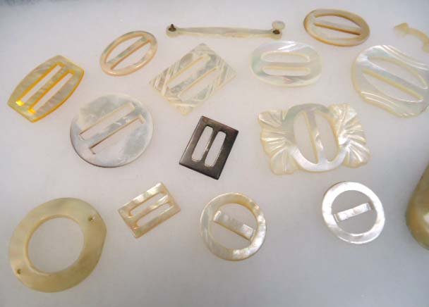 Lg. Lot Vtg M.O.P. Buckles, File, Misc - 2
