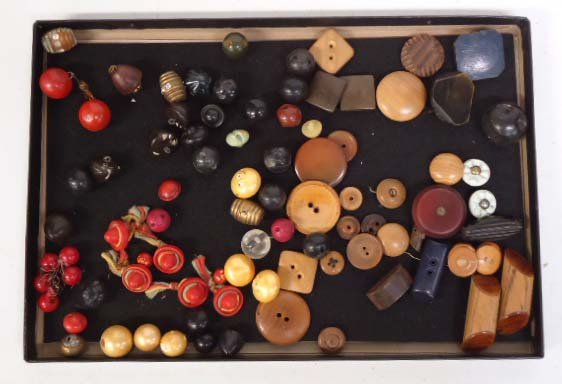 Vtg. Wooden, Funky Shaped Button Lot: Toggle, Whistle, Wooden, Some Lucite. Odd Fun Shapes