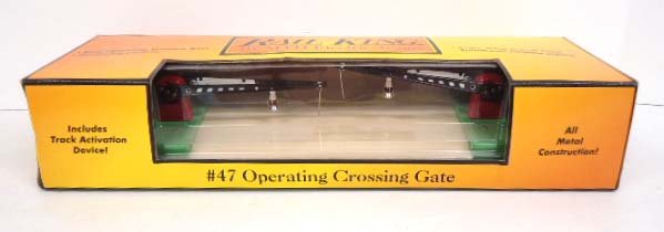 Rail King Operating Crossing Gate: 17 1/2"L Box #47 By MTH Electric Trains