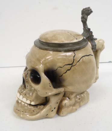 Nazi Skull Beer Stein: 6 1/2" x 7 1/2"