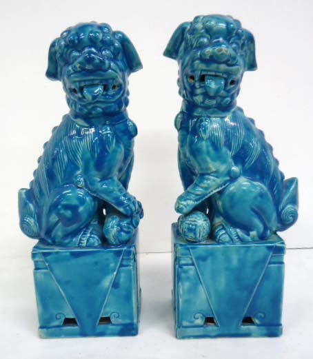 Pr Foo Dogs: 12"T
