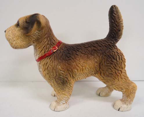 Cast Iron Dog Doorstop: 13"L x 9"T