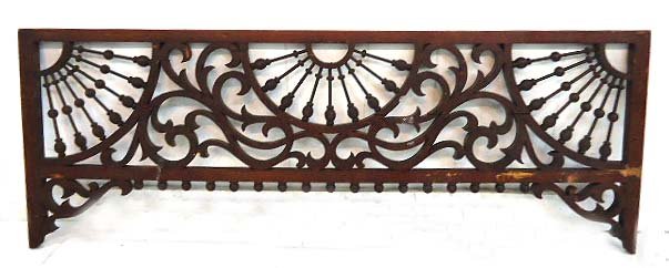 Oak Stick & Ball Fretwork: 18" x 49 1/4"