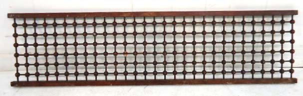 Stick & Ball Fretwork: 12 1/4" x 47" Orig. Finish
