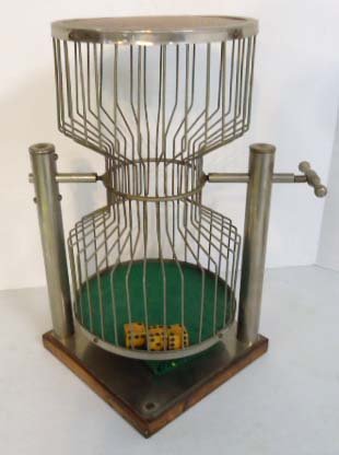 Chuck-A-Luck Game: 18 3/8" x 9 3/8"