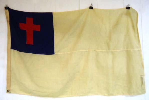 Early Christian Flag: 47 1/2" x 29 1/2"