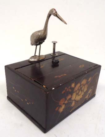 Mechanical Cigarette Box: 5 1/2" x 4 1/4"x 6 1/2" Work's