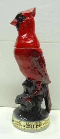 Cardinal Jim Beam Decanter: 13 1/2"T