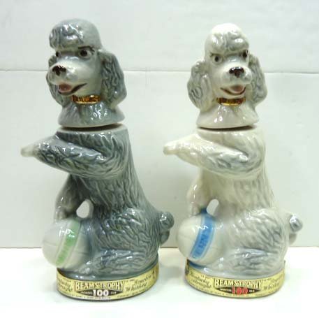 2 Jim Beam Decanters: 12"T