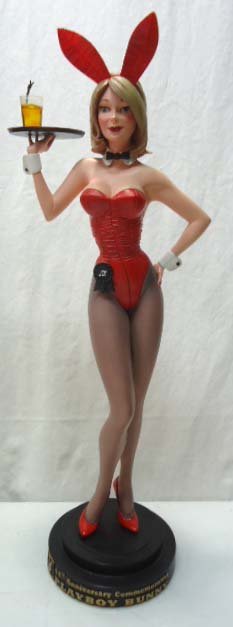 Playboy Bunny Statue: 17 1/4"T