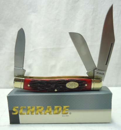 Schrade Pocket Knife NIB: 3 7/8"L Closed