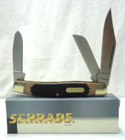 Schrade Pocket Knife NIB: 3 7/8"L Closed