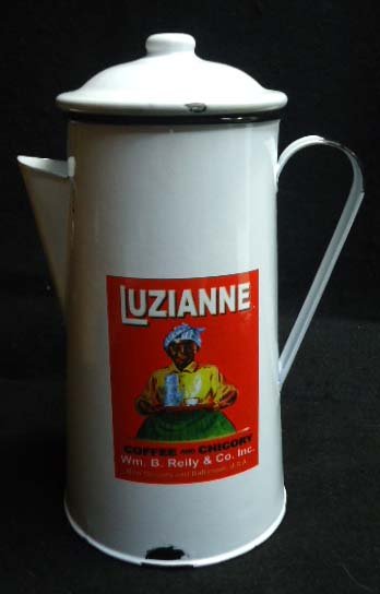 Luzianne Granite Coffee Pot: 9 1/4"T Modern